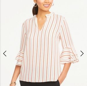 NWT Ann Taylor Factory tiered sleeve blouse